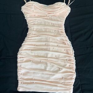 Pink pearl dress